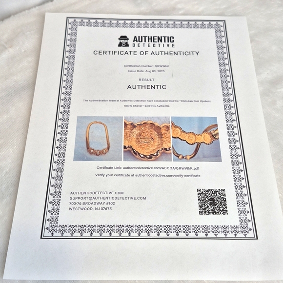Christian Dior Opulent Trinity Choker COA - Picture 17 of 17